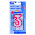 Číslová sviečka "3" 75mm [1 ks]
