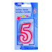 Číslová sviečka "5" 75mm [1 ks]