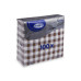 Servítky-obrúsky 1vrstvý Karo hnedý 33 x 33 cm [100 ks]
