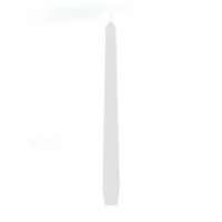 Sviečka kónická biela Ø23 x 245 mm [10 ks]