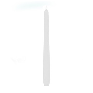 Sviečka kónická biela Ø23 x 245 mm [10 ks]