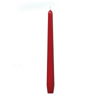 Sviečka kónická červená Ø23 x 245 mm [10 ks]