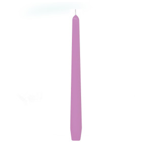 Sviečka kónická ružová Ø23 x 245 mm [10 ks]