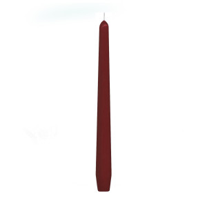 Sviečka kónická bordová Ø23 x 245 mm [10 ks]