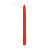 Sviečka kónická oranžová Ø23 x 245 mm [10 ks]
