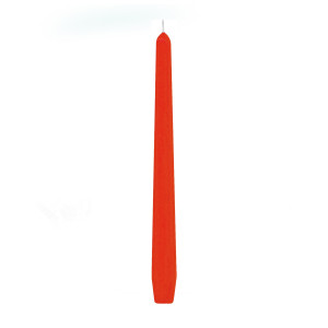 Sviečka kónická oranžová Ø23 x 245 mm [10 ks]