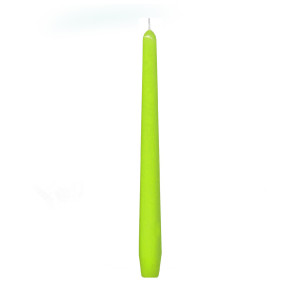 Sviečka kónická žltozelená Ø23 x 245 mm [10 ks]