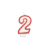 Číslová sviečka "2" 75mm [1 ks]