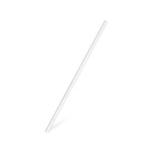 Slamka papierová biela Ø6mm x 20cm [25 ks]