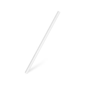 Slamka papierová biela `JUMBO` Ø8mm x 20cm [100 ks]