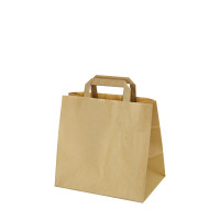 Papierová taška hnedá 26+17 x 25 cm [50 ks]