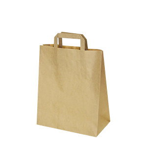 Papierová taška hnedá 26+14 x 32 cm [50 ks]