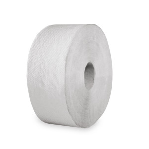 Toaletný papier 1vrstvý s ražbou natural `JUMBO` Ø24cm 210m [6 ks]