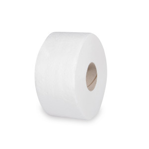 Toaletný papier (Tissue) 2vrstvý s ražbou biely `JUMBO` Ø18cm 100m [12 ks]