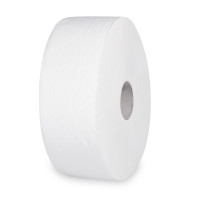 Toaletný papier (Tissue) 2vrstvý s ražbou biely `JUMBO` Ø26cm 220m [6 ks]