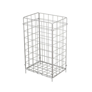 Odpadkový kôš drôtený skladací biely 50L [1 ks]