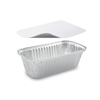 Miska (ALU) hranatá 252 x 132 x 70 mm 1500ml + viečko [5 ks]