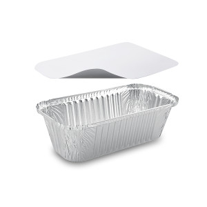 Miska (ALU) hranatá 252 x 132 x 70 mm 1500ml + viečko [5 ks]