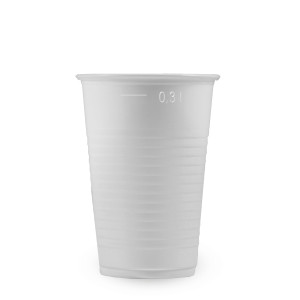 Pohár (PP) biely Ø78mm 0,3L [10 ks]