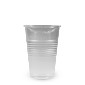 Pohár (PP) priehľadný Ø70mm 0,2L [15 ks]