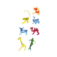 Deko figúrka (PS) 7 zvierat mix 30-50mm [100 ks]