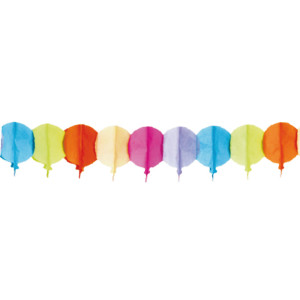 Papierová girlanda Balóniky Ø20cm x 4m [1 ks]