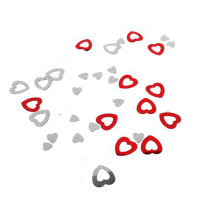 Konfeta lesklá (PET) Srdce Ø12mm 15g [1 bal.]