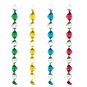 Špirála lesklá (ALU) Ø7,5 x 60 cm [4 ks]