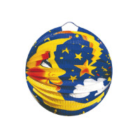 Lampión (PAP) guľa Mesiac Ø24cm [1 ks]
