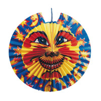 Lampión (PAP) diskový Slnko a Hviezdy Ø45cm [1 ks]