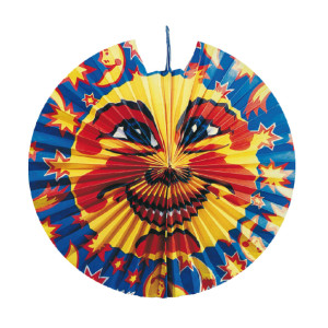 Lampión (PAP) diskový Slnko a Hviezdy Ø45cm [1 ks]