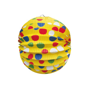 Lampión (PAP) guľa Party žltý Ø24cm [1 ks]