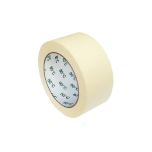 Lepiaca páska krepová do +80°C biela 50mm x 50m [1 ks]