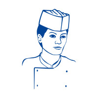 Kuchárska čiapka lodička (PAP) biela [25 ks]