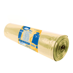 Vrece na odpadky Typ60 žlté 70 x 110 cm 120L [25 ks]