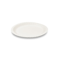 Papierový tanier biely Ø23cm [100 ks]