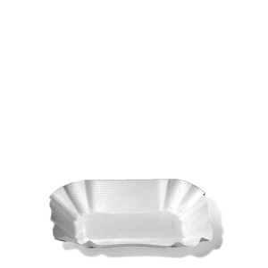 Papierová miska hranatá biela 14 x 9 x 3 cm [250 ks]