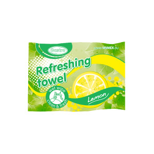 Osviežujúci Servítky-obrúsky citrónový 14 x 20 cm [250 ks]