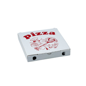 Krabica na pizzu z vlnitej lepenky 20 x 20 x 3 cm [100 ks]