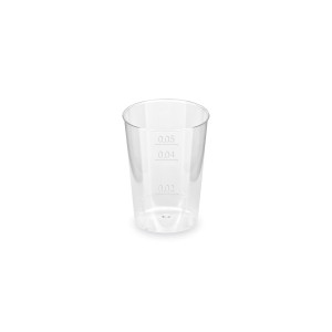 Pohárik kryštál (PS) Ø44mm 2cl/4cl/5cl [40 ks]