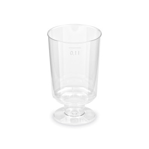 Pohárik kryštál (PS) na stopke Ø51mm 0,1L [15 ks]