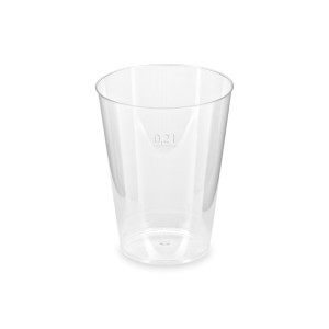 Pohár kryštál (PS) Ø75mm 0,2L [50 ks]