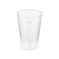 Pohár kryštál (PS) Ø76mm 0,25L [50 ks]