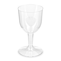 Pohárik kryštál na víno (PS) dvojdielny Ø65mm 0,1L [6 ks]