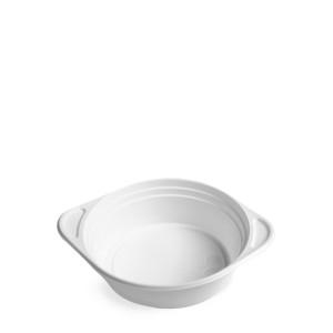 Miska (PP) s uškami biela 500ml [100 ks]