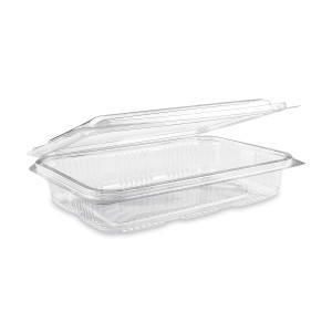 Vanička (PET) s viečkom hranatá priehľadná 800ml [50 ks]