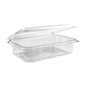 Vanička (PET) s viečkom hranatá priehľadná 1000ml [50 ks]