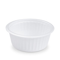 Termo-miska (XPS) okrúhla biela Ø127mm 400ml [50 ks]