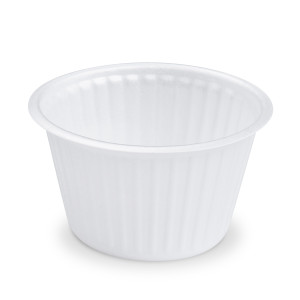 Termo-miska (XPS) okrúhla biela Ø127mm 500ml [50 ks]