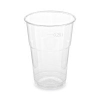 Pohár (PET) číry Ø78mm 0,25L [50 ks]